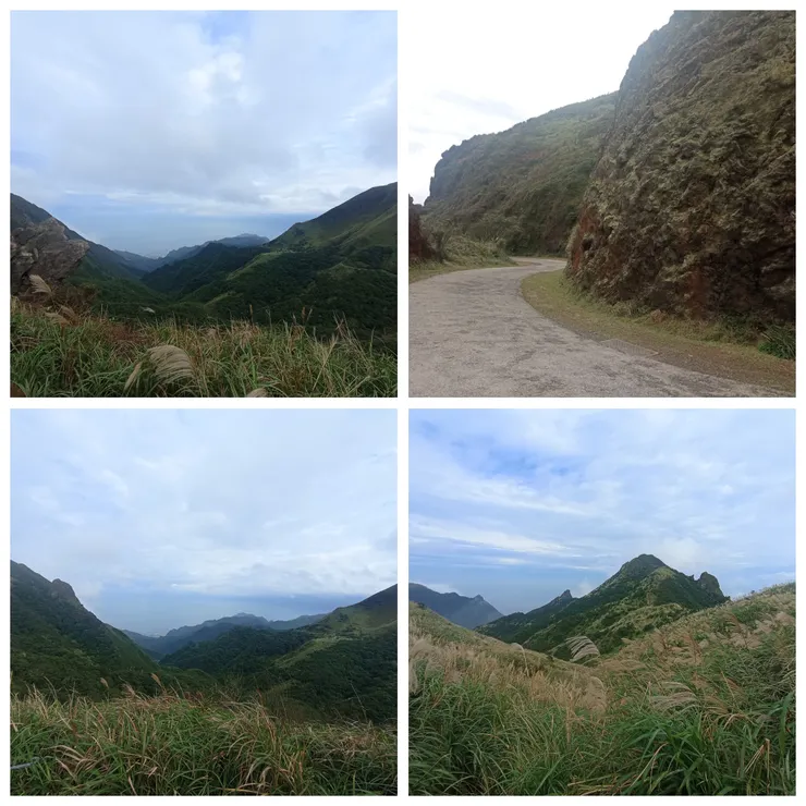 往燦光寮方向沿線山嵐，埡口