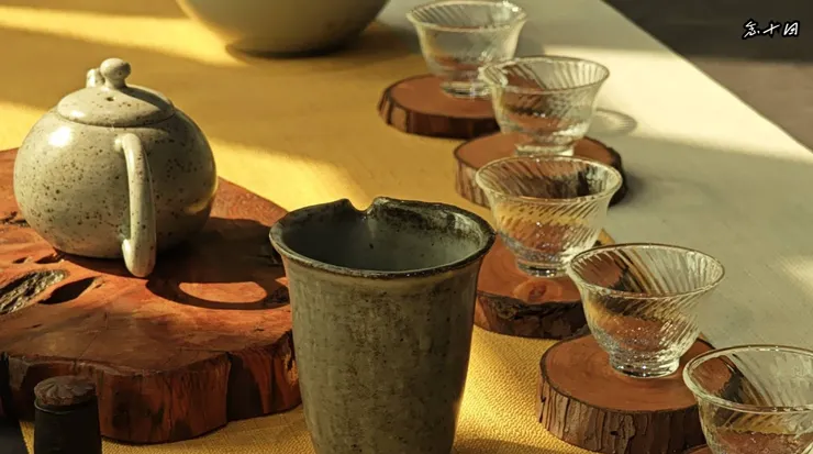 台灣茶藝文化學會舉辦鬥茶大賽茶席一角