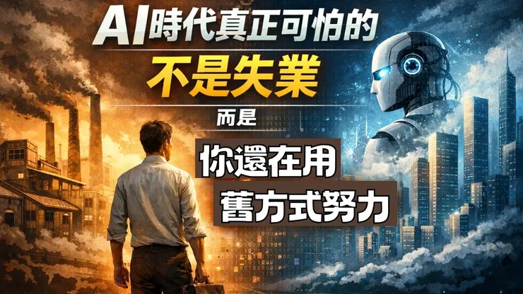 AI 時代最大的焦慮，不是失業 而是你還在用舊時代的方式活著