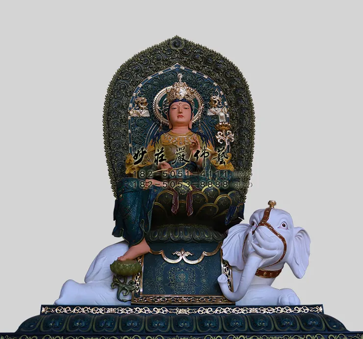 普賢菩薩彩繪佛像