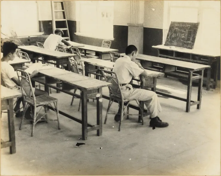 高雄市立圖書館內部閱覽室舊貌(©國家攝影文化中心)