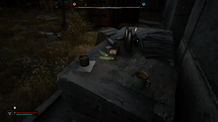 Stalker2裡面也有黃瓜，但還好沒列入可攜帶食品的選項。