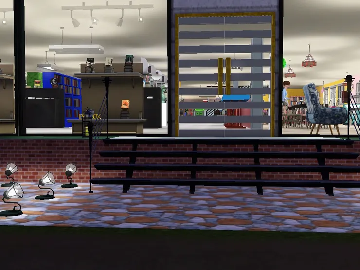 沒這些路燈本來很黑。這樣擺放我覺得很有趣。