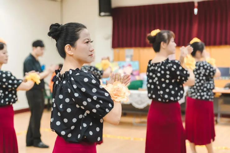 視障者表演佛朗明哥舞蹈。