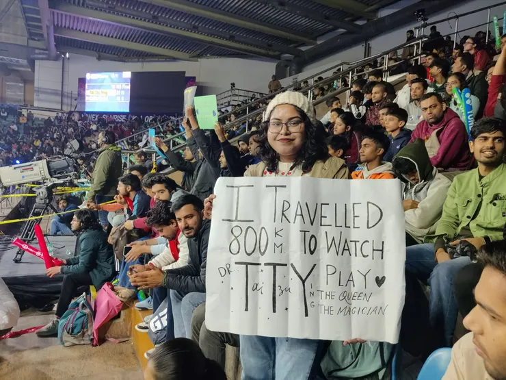 印度球迷搭火車橫越800公里,只為看戴資穎比賽。圖:Vinayakk Mohanarangan