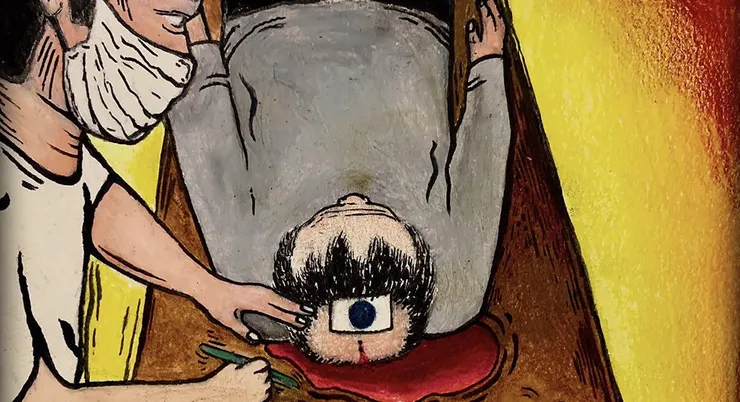 不剖開他的腦子，你永遠只能看見他嘴裡吐出來像是象牙的皎白筍而已！