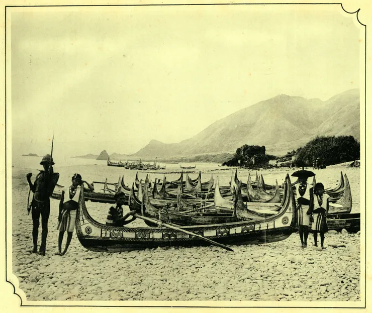 達悟族的拼板舟（圖片來源：文化部國家記憶庫）