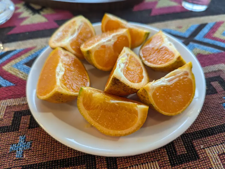 Amajia阿嬤家咖啡漁村料理招待的飯後水果