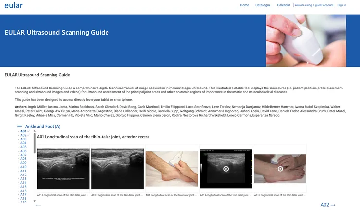 EULAR Ultrasound Scanning Guide