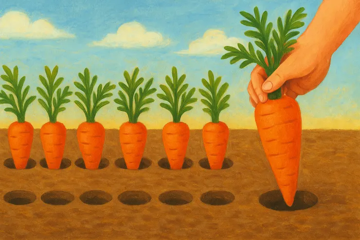 一個蘿蔔一個坑,蘿蔔拔了不能就空在那邊!