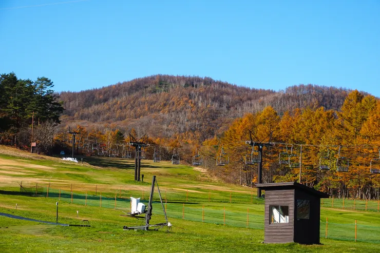 秋天的滑雪場