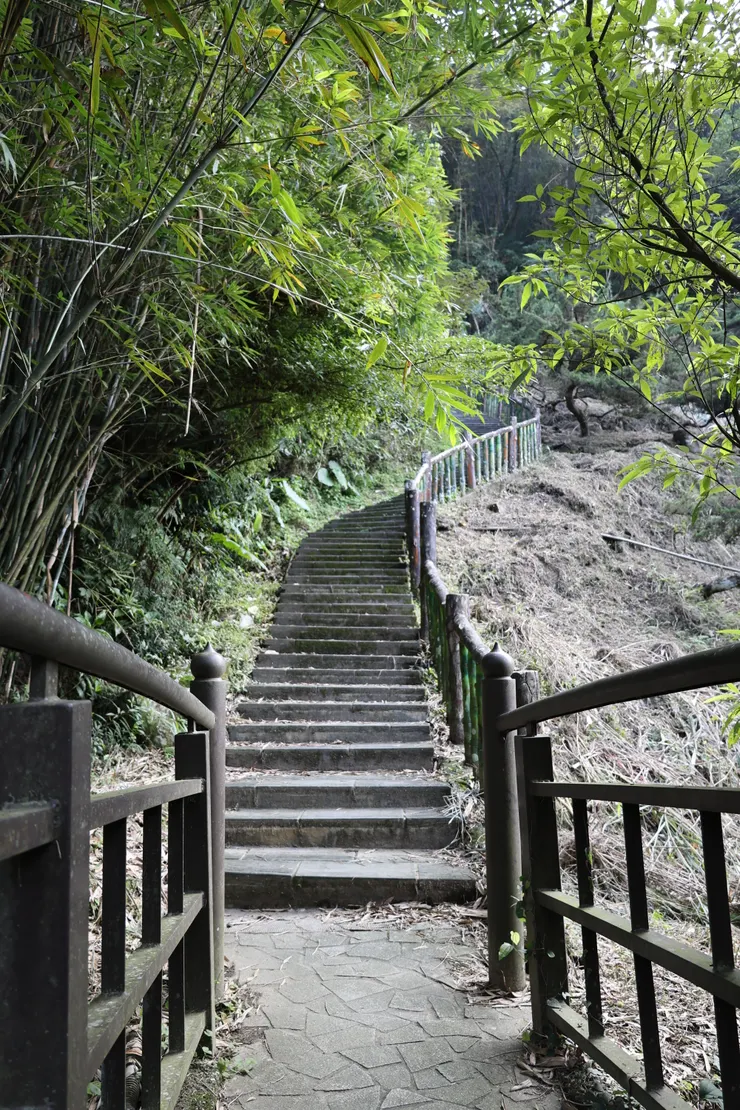 過橋以後又是滿滿的樓梯