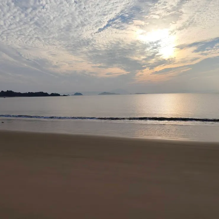 好喜歡這樣的海與和風夕陽