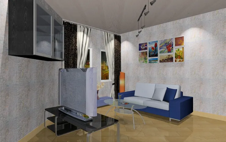 當然專業的室內設計師能把空間運用得更好更漂亮，但我覺得這樣擺放也挺有趣。現實中我不會買這種戶形。