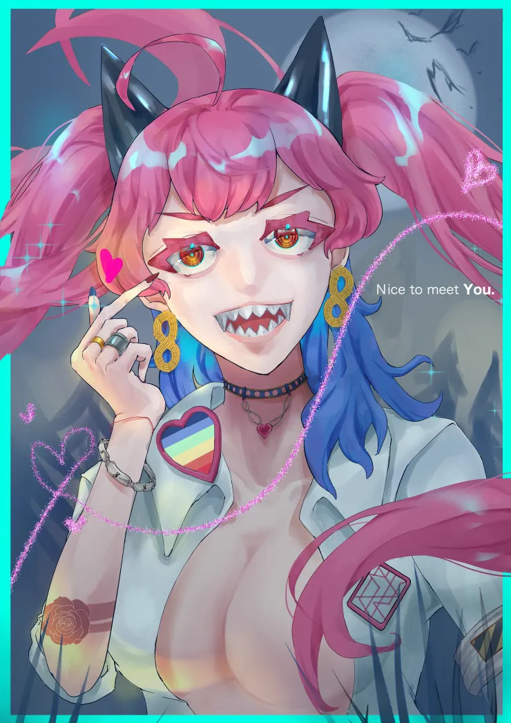 此圖為過去作品的重繪，算是專題的插畫成品