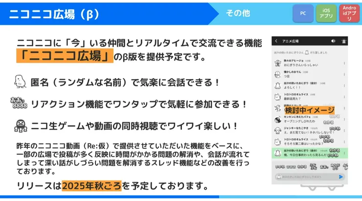 niconico廣場示意圖