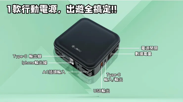 一款行動電源，出遊全搞定