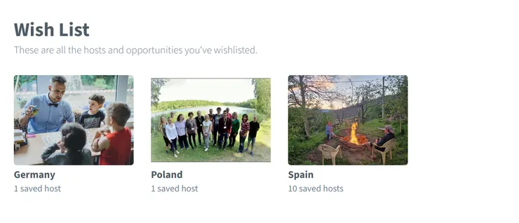 Worldpackers願望清單