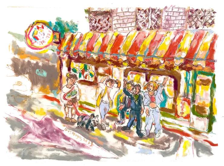 只有畫圖和寵物摳比能療愈我