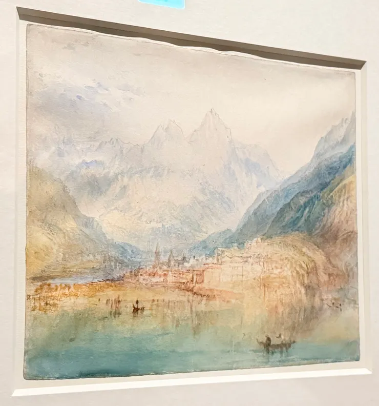 Artwork Caption Brunnen, from the Lake of Lucerne-Sample Study（約1843-1845年間創作）