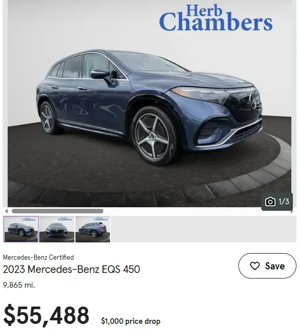 2023 Mercedes-Benz EQS 450價錢