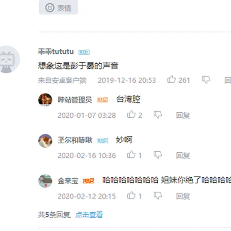 中國人直接把我影片搬走,這是bilibili上的評論