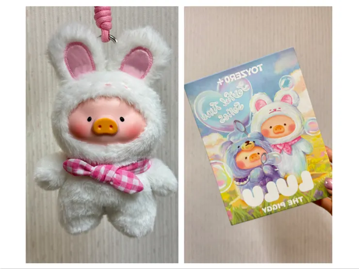 這系列就喜歡這一款兔耳朵造型，結果就一抽即中，是今天值得開心的事。