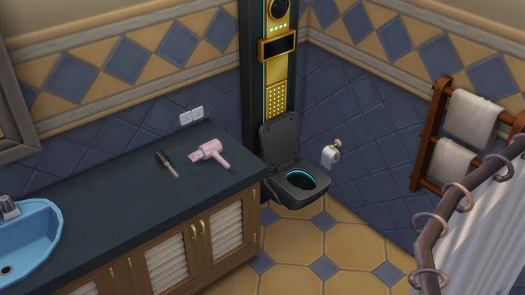 馬桶我用了很酷的黑色。(就算沒洗也沒有人知道!)