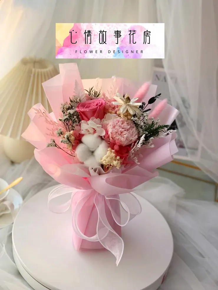 【心情故事花房】全新永生花花束隆重登場，送禮絕佳選擇！台南安南區推薦花店