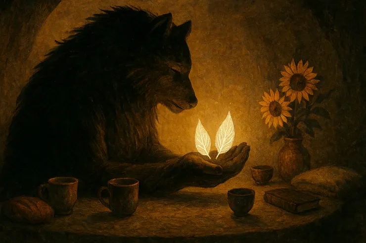 兩片銀葉，靜靜發光。 它不是一人的桂冠， 而是眾人共同點燃的榮耀。