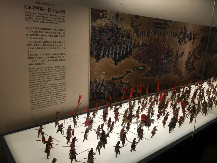 大阪夏之陣屏風與模型解說