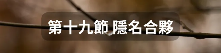 第十九節 隱名合夥