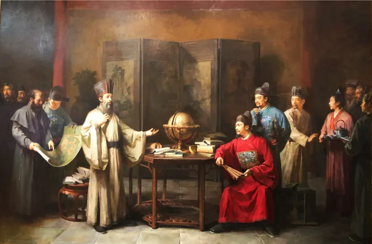 利瑪竇 & 徐光啟 & 中國士大夫油畫