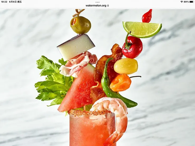 圖一:血腥瑪麗的雞尾酒https://www.watermelon.org/recipes/watermelon-bloody-mary/