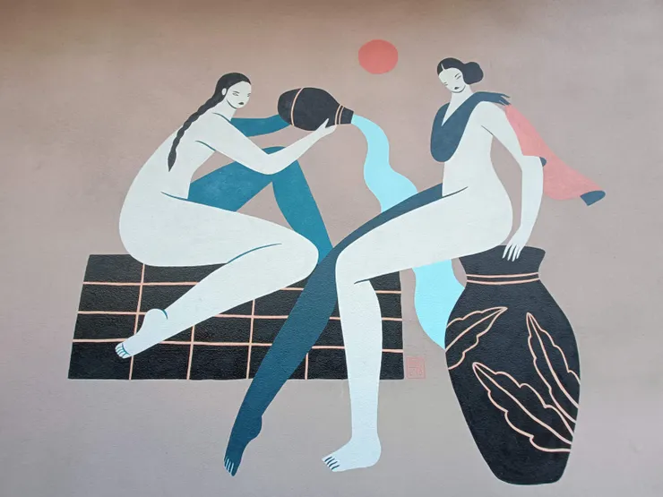 位於中目黑地鐵站旁的光明泉，泡湯很方便