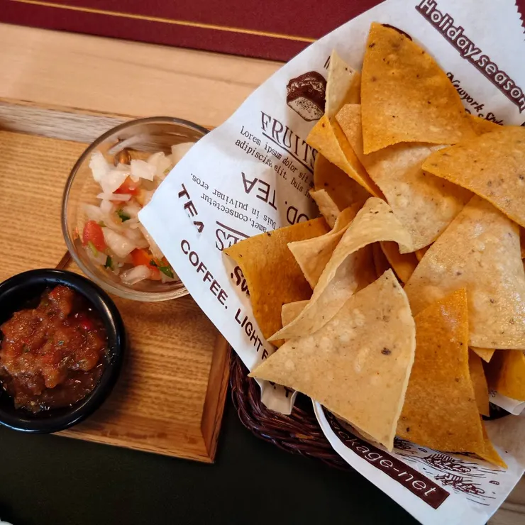  現炸玉米脆片-新竹墨西哥料理桑堤Sante' 美墨餐點