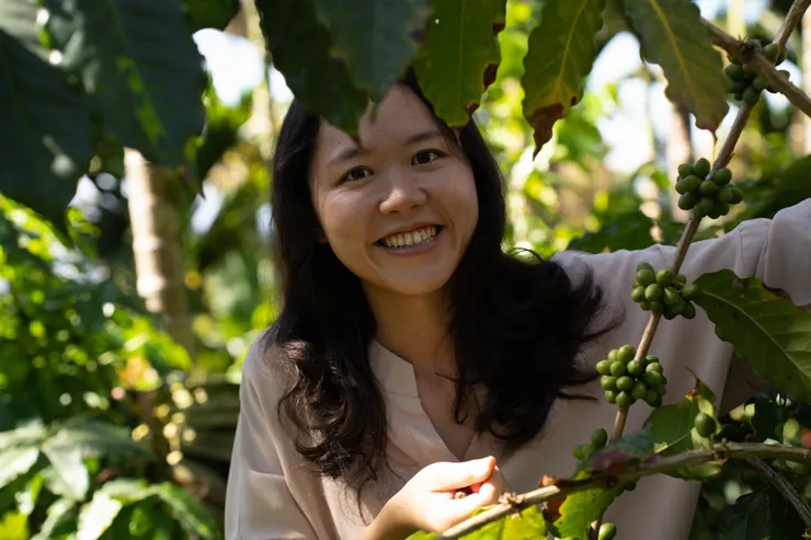 花音咖啡莊園的高郁淳。(圖: 花音咖啡莊園)