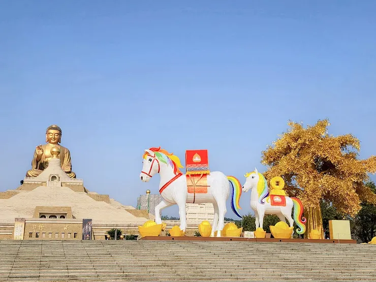 白馬馱經實景示意圖