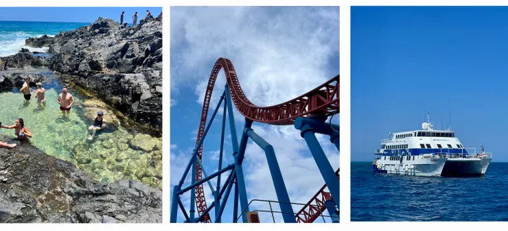 Noosa 海灘 、華納電影遊樂園、大堡礁