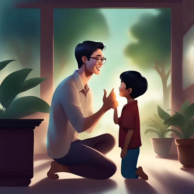 作為他的父親，我將永遠支持他，讓他成為一個堅強而自信的孩子。