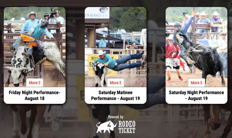 2023佩森牛仔表演於8/18舉行，須在官網上購買門票（圖片來源：官網）
