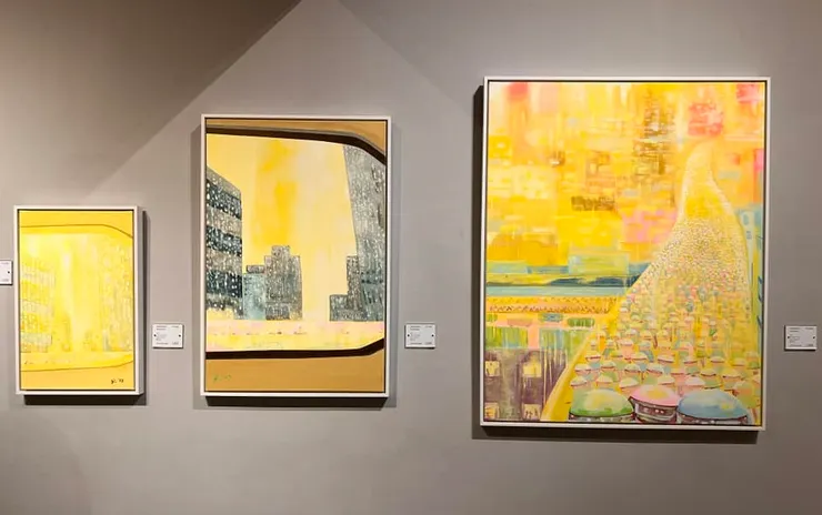 藝術家James Hugh Gough作品：《Morning Shower Rush Hour》系列