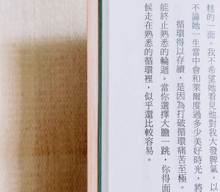 循環得以存續，是因為打破循環痛苦至極。你得承受難以想像的痛處、拿出天大的勇氣，才能終止熟悉的輪迴。