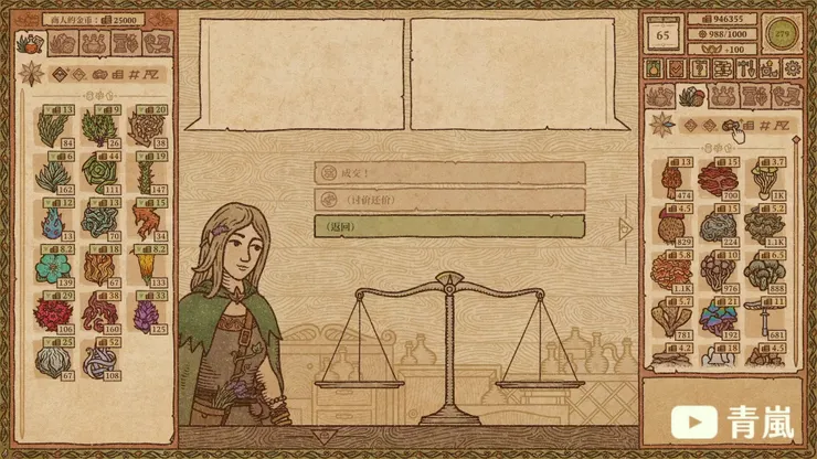 不同商人會販售不同的產品