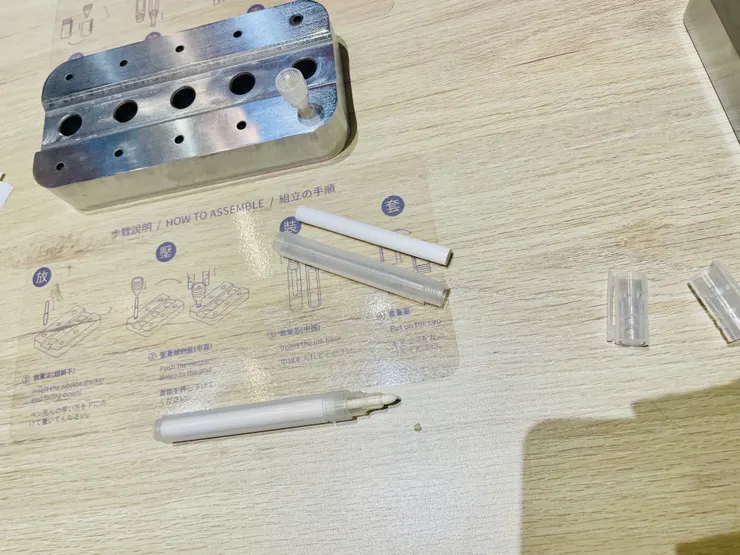 製作彩色筆材料