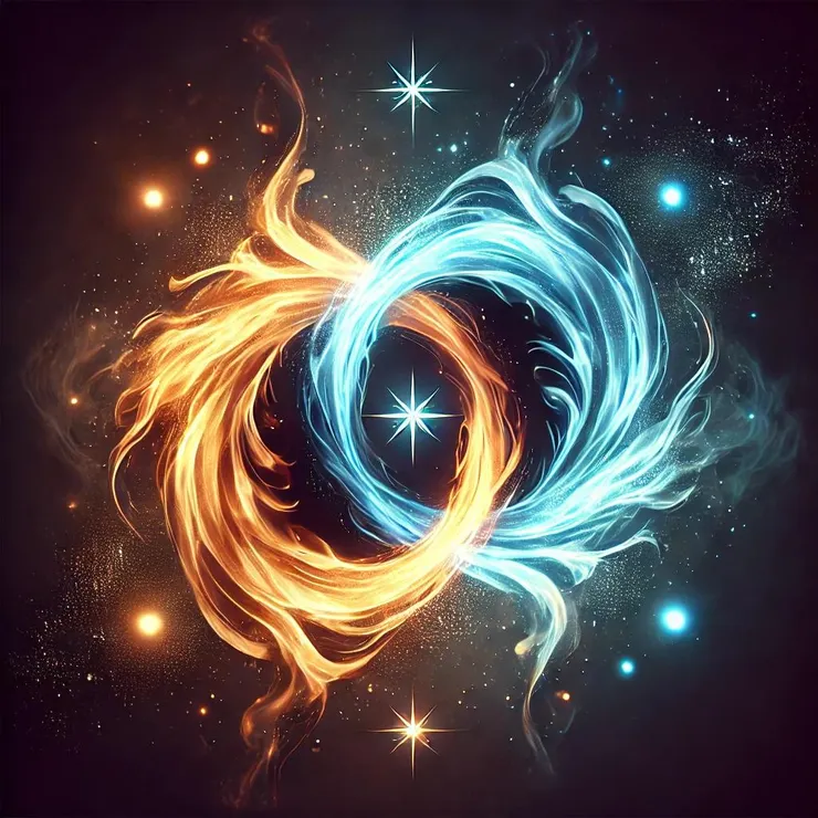 雙生火焰(AI繪圖)