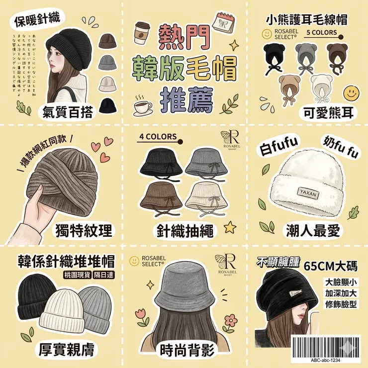 【韓版毛帽推薦】沒洗頭也能美美出門!Dcard/PTT懶人穿搭神物:大學生/小資女,羊毛毛帽針織/抽繩堆堆帽