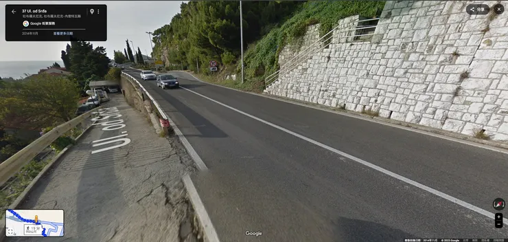 這裡就是上圖Google Maps車道圖走出來所看到的景象...