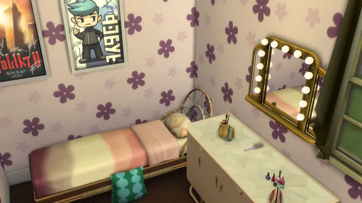 如果有更多朋友來,坐在床上也可以。