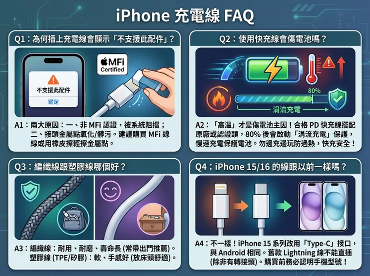 iPhone充電線常見問題FAQ